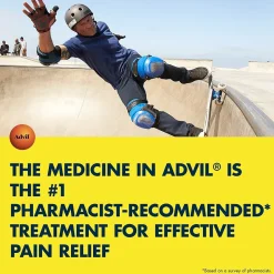 Ibuprofen Pain Reliever, 200mg, 2/Packet, 50 Packets/Box (15489)<Advil Outlet