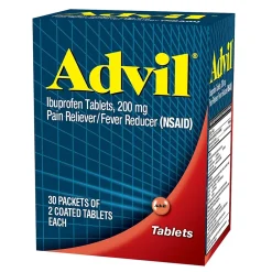 200mg Ibuprofen Pain Reliever Tablet, 2/Packet, 30 Packets/Box (64008/7012-30)<Advil
