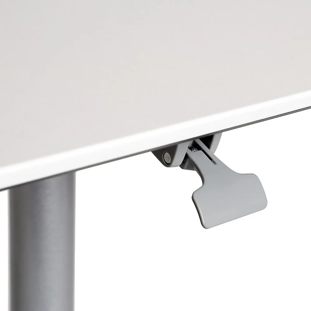 Standing Desks*Seville Classics AIRLIFT XL Pneumatic Sit-Stand Mobile Desk Cart, Height-Adjustable from 27.1 to 41.9, White