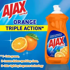 Triple Action Liquid Dish Soap, Fruity, 28 oz. (144678)<Ajax