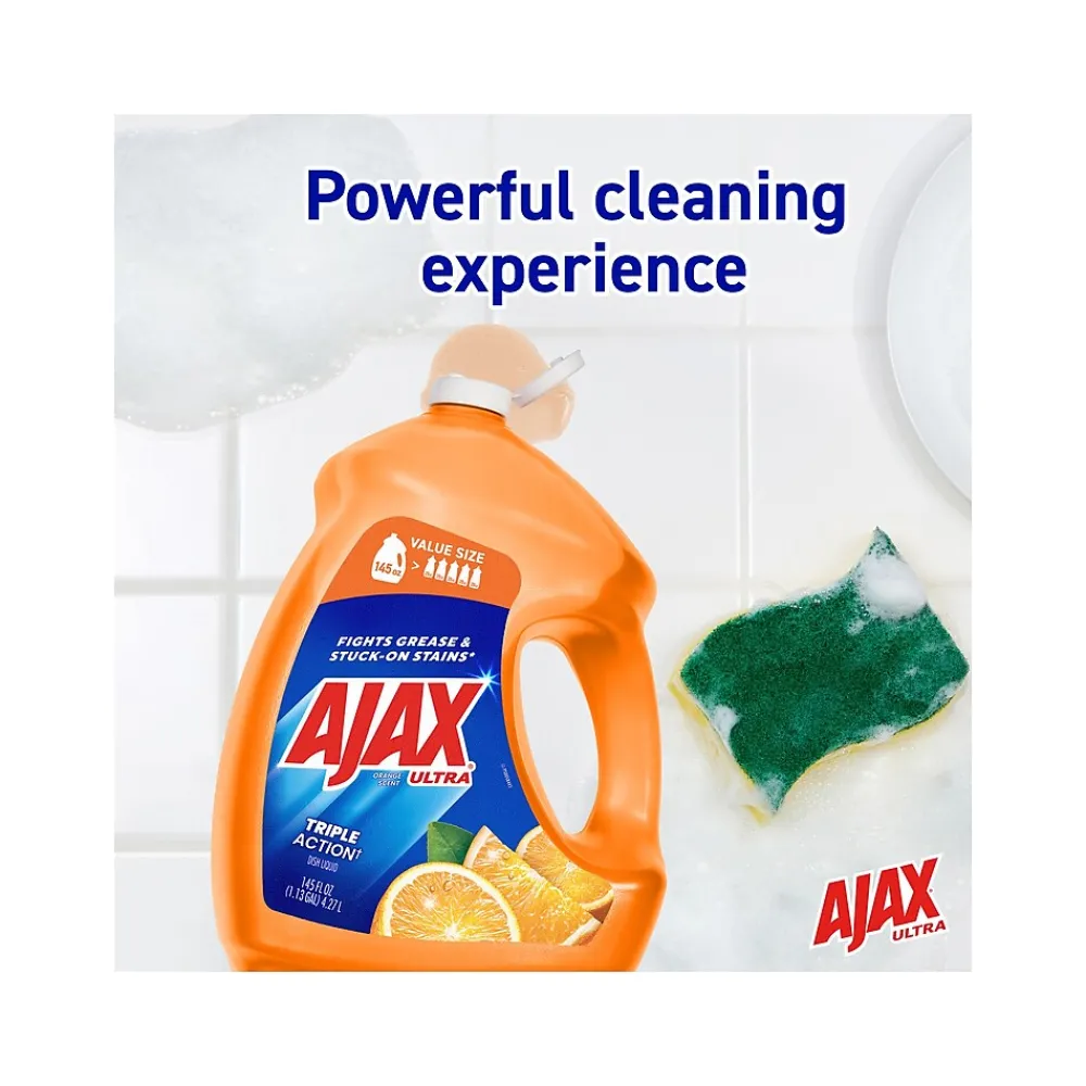 Ultra Dish Soap Refill, Orange, 145 oz., 4/Carton (61034144CT)<Ajax Sale