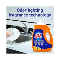 Ultra Professional Antibacterial Pot & Pan Dish Soap, Orange Scent, 145 fl. oz. (1.13 gal.), 4/Pack (61034313CT)<Ajax New