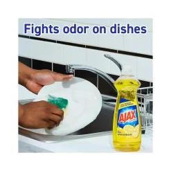 Ultra Super Degreaser Dish Soap, Lemon, 52 fl. oz., 6/Carton (149861CT)<Ajax