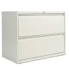 File Cabinets*Alera 2-Drawer Mobile Lateral File Cabinet, Letter/Legal Size, Lockable, 28.375"H x 36"W x 19.25"D, Light Gray (ALELF3629LG)