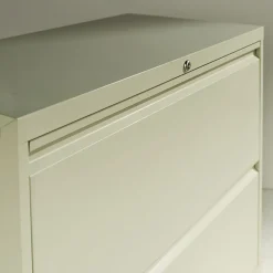 File Cabinets*Alera ® Four-Drawer Lateral File Cabinet, 36w x 18d x 52 1/2h, Light Gray (ALELF3654LG)