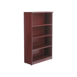 Bookcases*Alera Valencia 54.78"H 4-Shelf Bookcase with Adjustable Shelves, Mahogany Laminate (ALEVA635632MY)