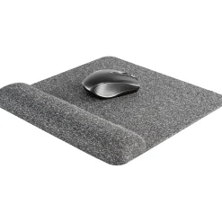 New Allsop Premium Plush Foam Non-Skid Mouse Pad with Wrist Rest, Gray (32311)