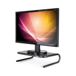 Outlet Allsop The Metal Art Jr. Monitor Stand, Pearl Black, 2/Pack (31958)