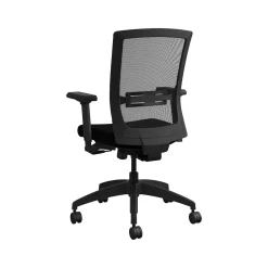 Office Chairs*Allsteel Quip Ergonomic Mesh Back Swivel Task Chair, Black/Carbon (STNOBLK)
