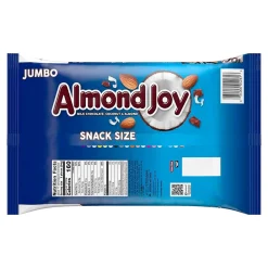 Almond Joy Snack Size Milk Chocolate Candy Bar, 20.1 oz., 2/Pack (246-00348)