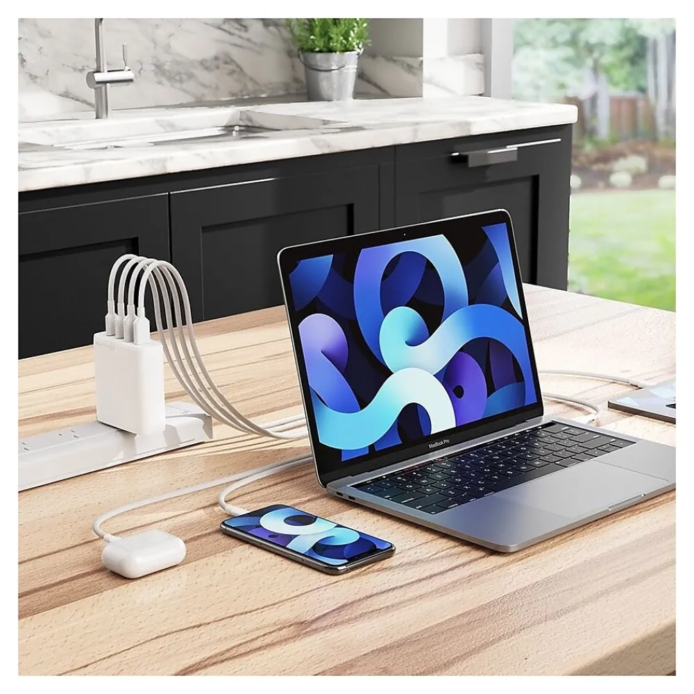 Rapid Power USB Charging Kit/Bundle for Tablet/Cellular Phone/Notebook, White (WCG4X100)<ALOGIC Online