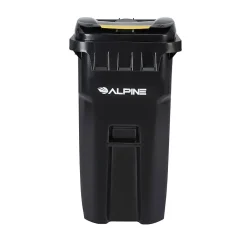 500 Series Plastic Outdoor Trash Can, 64 Gallon, Black (ALP500-64-BLK)<Alpine Industries Discount