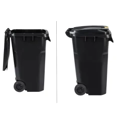 500 Series Plastic Outdoor Trash Can, 64 Gallon, Black (ALP500-64-BLK)<Alpine Industries Discount