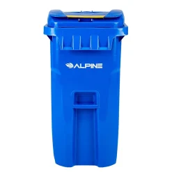 500 Series Plastic Outdoor Trash Can, 64 Gallon, Blue (ALP500-64-BLU)<Alpine Industries Discount