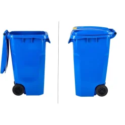 500 Series Plastic Outdoor Trash Can, 64 Gallon, Blue (ALP500-64-BLU)<Alpine Industries Discount