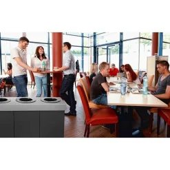 Cardboard Trash & Recycling Bin Combo, 84 Gallon, Black (471-03-BLK)<Alpine Industries Sale