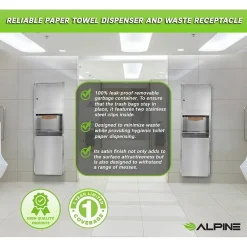 Centerpull Paper Towel Dispenser, Stainless Steel (492)<Alpine Industries Hot