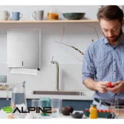 Centerpull Paper Towel Dispenser, Stainless Steel, 2/Pack (480-2PK)<Alpine Industries Outlet