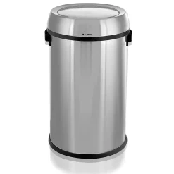 Commercial Trash Can with Swing Lid, Stainless Steel, 17 Gallon (470-65L-1)<Alpine Industries Sale