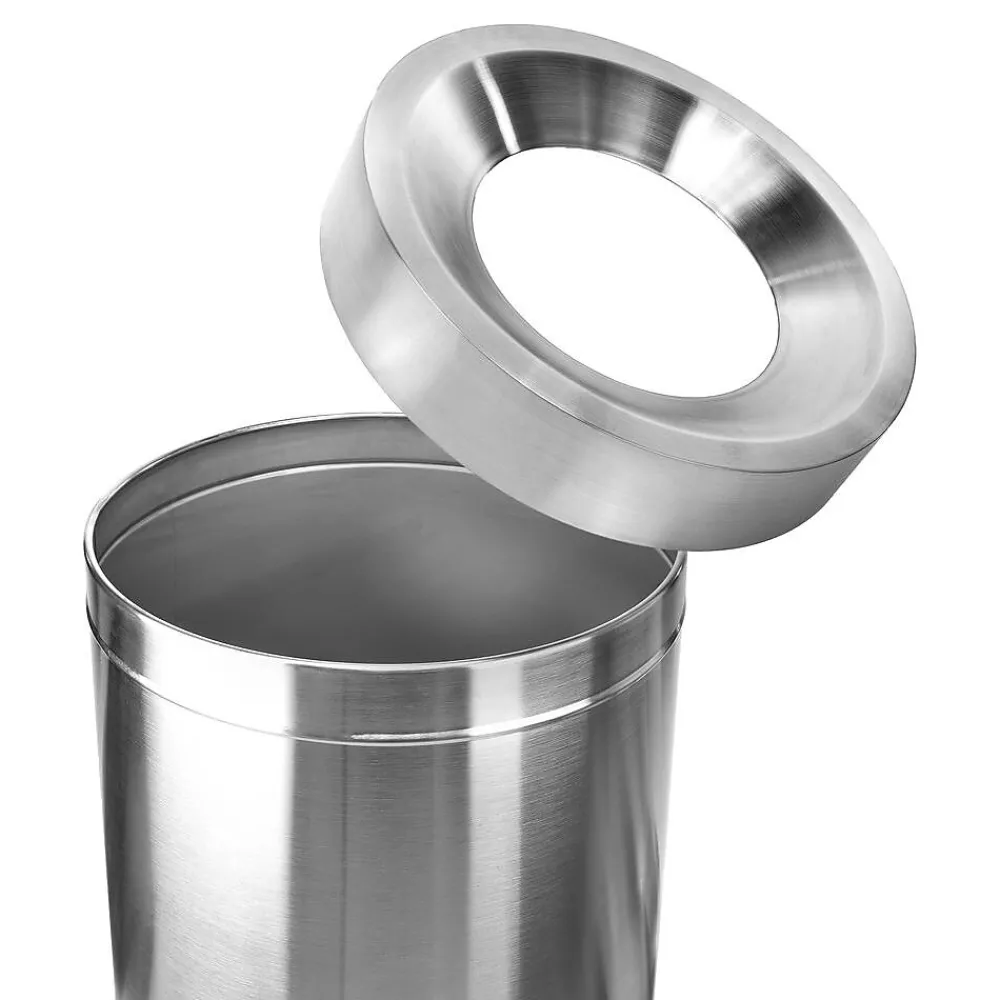 Commercial Indoor Trash Can, 50 Gallon, Stainless Steel (475-50)<Alpine Industries Clearance