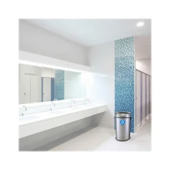 Commercial Indoor Single-Stream Recycling Station, 17-Gallon, Stainless Steel (ALP470-65L-R)<Alpine Industries Discount