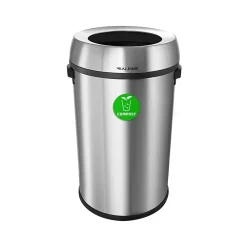 Dual-Stream Recycling Station, 34-Gallon, Stainless Steel (ALP470-65L-CO-T)<Alpine Industries New