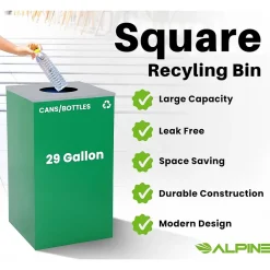 29-Gallon Indoor Compost Bin, Green (ALP4450-KIT-GRN-M-COM)<Alpine Industries Hot