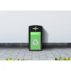 GS Series Steel Trash Can & Recycling Bin Combo, 40 Gallon, Green (ALP471-40-GS-M)<Alpine Industries Hot