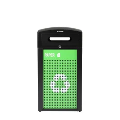 GS Series Steel Recycling Bin, 40 Gallon, Green (ALP471-40-GS-S)<Alpine Industries New