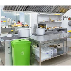 Lime Green Commercial Indoor Recycling Bin with Paper Slot Lid, 3-Pack (4778-4-LGRN-3)<Alpine Industries Hot