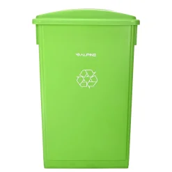Lime Green Commercial Indoor Recycling Bin with Paper Slot Lid, 3-Pack (4778-4-LGRN-3)<Alpine Industries Hot
