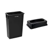 Plastic Indoor Slim Commercial Trash Can with Lid, 23 Gallon, Black (477-BLK-PKG1)<Alpine Industries Discount