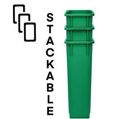 Plastic Indoor Slim Trash Can with Lid, 23 Gallon, Multicolored, 3/Pack (477-PKD1)<Alpine Industries