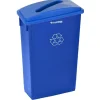 Recycling Container with Paper Slotted Recycling Lid, Blue (477-R-BLU-PKG3)<Alpine Industries New
