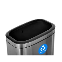 Recycling Station, 10.5 Gallon, Silver (ALP470-40L-R)<Alpine Industries New