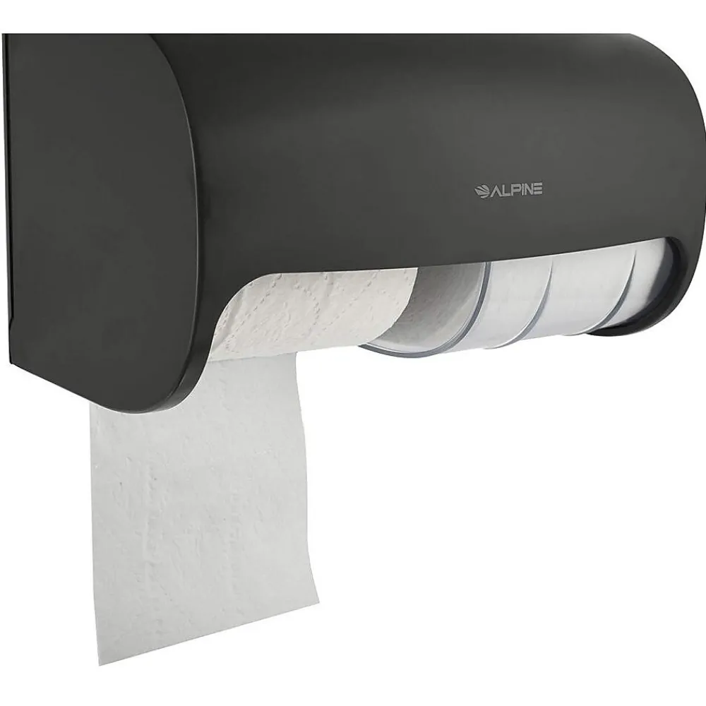 Side-by-Side Double Roll Toilet Tissue Dispenser, Gray, 2/Pack (452-GRY-2PK)<Alpine Industries Online