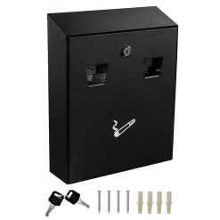 Stainless Steel Outdoor Cigarette Receptacle, 1 Gallon, Black (490-01-BLK)<Alpine Industries Discount