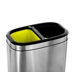 Stainless Steel Indoor Trash Can, 10.5 Gallon, Silver (470-R-40L)<Alpine Industries Discount
