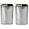 Stainless Steel Trash Can with Open Lid, 10.5-Gallon, 2/Pack (ALP470-R-40L-2PK)<Alpine Industries Discount