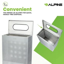 Stainless Steel Trash Can, 23 Gallon, Silver (ALP438-23-SS-MK)<Alpine Industries Sale