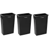 Trash Can, 23 Gallon, Black, Commercial, 3/Pack (477-BLK-3PK)<Alpine Industries Best