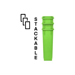 Trash Can with Swing Lid, 23-Gallon, Lime Green, 3/Pack (4778-1-LGRN-3)<Alpine Industries Best