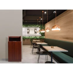 Trash Can, 32-Gallon, Mahogany (ALP476-DH-MA)<Alpine Industries Discount