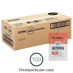 Alterra Colombia Coffee Flavia Freshpack, Medium Roast, 100/Carton (MDRA180)