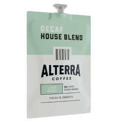 Alterra House Blend Decaf Coffee Flavia Pods, Light Roast, 100/Carton (MDRA187)
