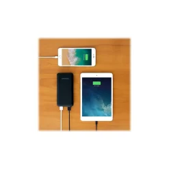 USB Power Bank for Most Smartphones, 20000mAh, Black (ASPB20KF)<Aluratek Outlet