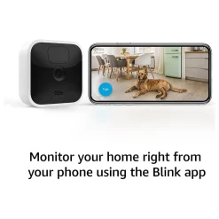 Blink Amazon Wireless Indoor Security Camera, One Camera Kit, White/Black (B07X4BCRHB)