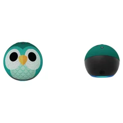 Amazon Echo Dot (5th Gen) Kids Bluetooth, Wi-Fi Wireless Smart Speaker, Owl (B09B9CD1YB)