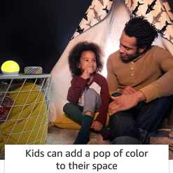 Amazon Echo Glow LED Desk Lamp, Warm White Light, White (B07KRY43KN)