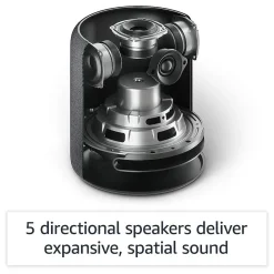 Amazon Studio Zigbee, Wi-Fi, Bluetooh Wireless Smart Speaker, Charcoal (B07G9Y3ZMC)